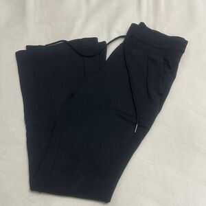 Athleta Fleece Flare Legging Pant Black